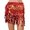 Red, variant on Women's Tennis Skirts Summer Elegant Belly Dance Skirt with Sequins Fringe Waist Chain for Stage Performance Party Wear Practice Skirt with Sparkling Fringe for Movements Yellow One Size
