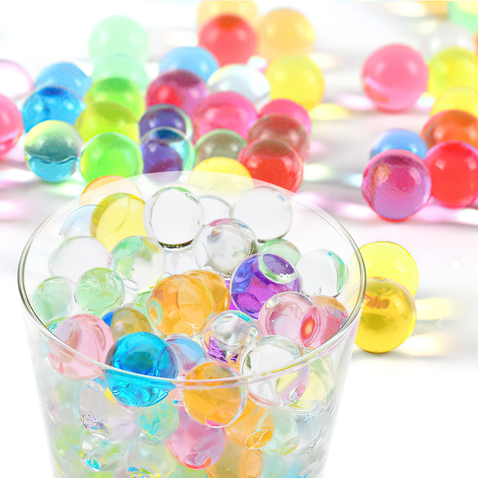 Clear Water beads - vase filler wedding & all event party centerpiece decor  - water gel crystals - use with fresh & silk florals , water LED lights,  floating candles and lucky
