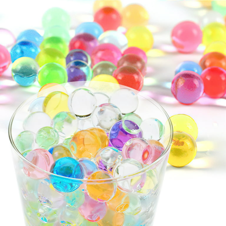 BYMORE 70000 Clear Water Beads,Transpatent Gel Jelly Beads,Vase Filler for  Candle, Wedding Centerpiece, Floral Arrangement, Home Decorations