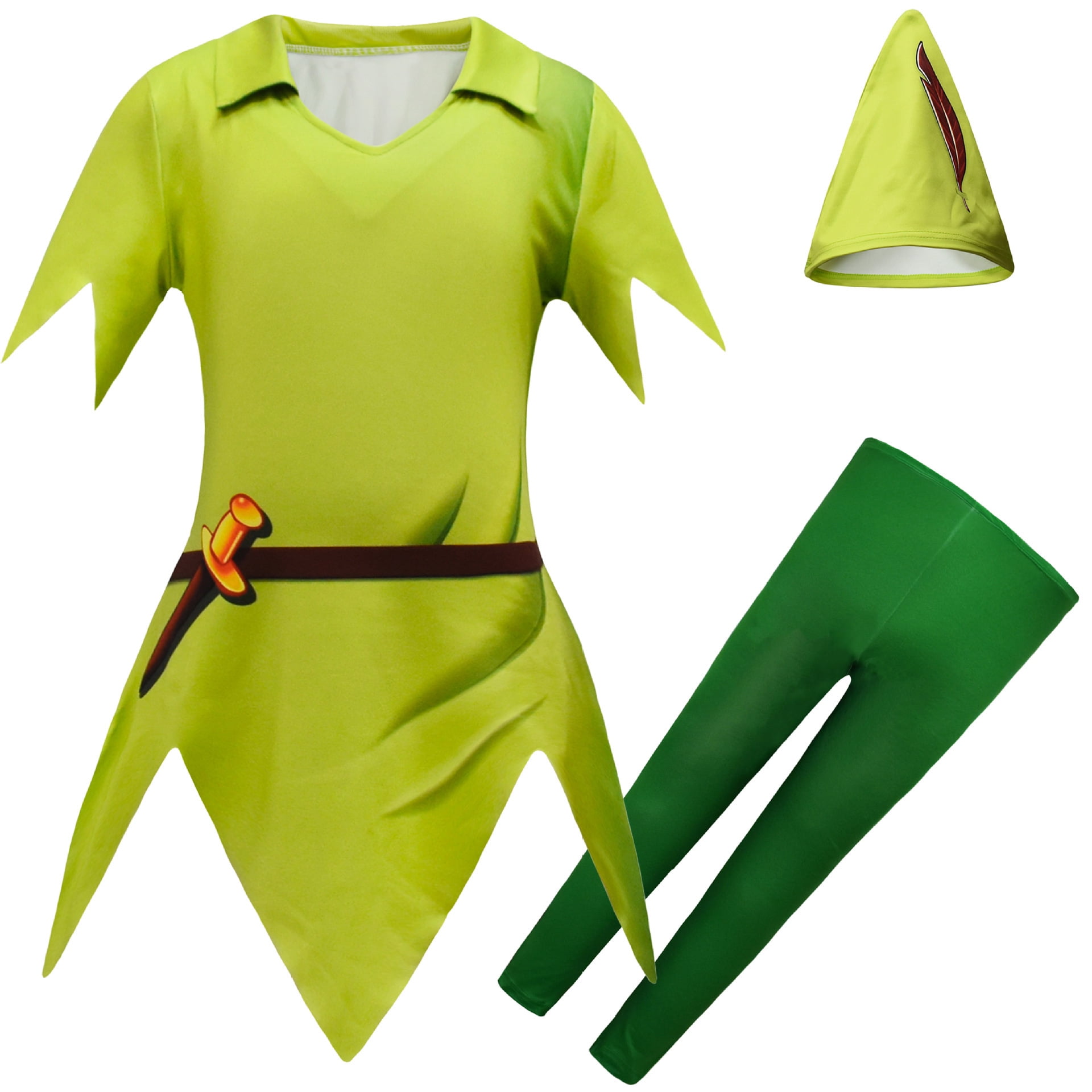 3PCS Boys Girls Fairy Adventures Elf Costume Outfits Halloween Cosplay Suit for 4-8T