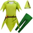 thumbnail image 2 of 3PCS Boys Girls Fairy Adventures Elf Costume Outfits Halloween Cosplay Suit for 4-8T, 2 of 7