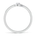thumbnail image 2 of ANGARA Natural Diamond Heart Promise Ring in 14K White Gold for Women (Size-2.5mm | Color-G | Clarity-VS2) | April Birthstone, Birthday, Anniversary, Jewelry Gift for Women | Natural Diamond Ring, 2 of 10