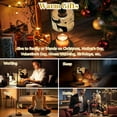 thumbnail image 7 of Candle Warmer Lamp with Timer, Mid Century Black Cat Retro Stars Abstract Cute Animal Non-slip Wireless Remote Control Wax Melts Warmer with 4 Bulbs for Home Office Dorm, Birthday Gifts for Women, 7 of 7