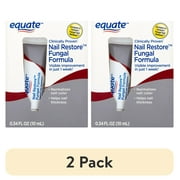 (2 pack) Equate Nail Restore Fungal Formula for Strong and Healthy Nails, 0.34 fl oz, Compare to Kerasal® Fungal Nail Renewal