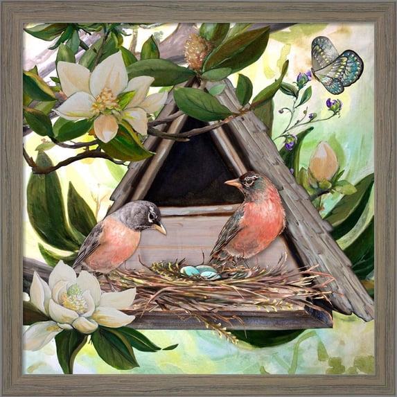 Great Art Now Birdhouse II by Diannart, Framed Wall Art, 13W x 13H