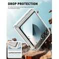 thumbnail image 3 of i-Blason Cosmo for Samsung Galaxy Z Flip 6 / Flip 5 Case [Built-in Front Screen Protector] [Hinge Protection] [Support Wireless Charging] Slim Clear Protective Phone Case (Clear), 3 of 9