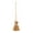 White, variant on Miniature Straw Broom with Red Tie, 14cm Natural Wooden Handle Mini Broom for Dollhouse Decor Halloween Craft DIY Ornament