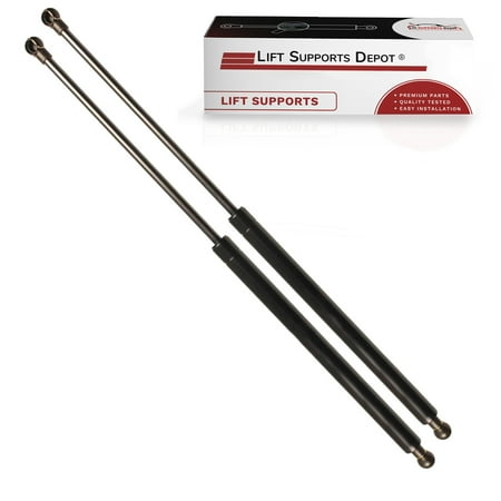 Set of 2 13mm Metal Cup End Lift Supports 23.5 Inch Extended X 56 lbs New for Car Gas Shock Strut - Lift Supports Depot PM3588M13-a