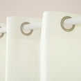 thumbnail image 4 of TOWN & COUNTRY EVERYDAY Lustre Solid Heavyweight Textured Sateen Indoor Curtains, Room Darkening Opacity, Grommet Top, Energy Efficient, 2-Pack Set, 52"x96", Vanilla, 4 of 10