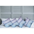 thumbnail image 2 of Ambesonne Landscape Throw Pillow Cover 4 Pack, Bolsena Lake in Italy, 16", Pale Blue Lilac, 2 of 5