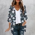 thumbnail image 2 of Inleife Cardigans for Women Women's Long Sleeve Printing Casual Tops Blouse With Pocket Cardigan, 2 of 5