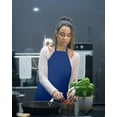 thumbnail image 4 of Linteum Textile Chef Bib Apron Royal Blue – Unisex Multipurpose Commercial Apron for Home, Restaurants and Commercial Kitchens 12 Pack, 28 x 32, 4 of 6