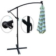 thumbnail image 7 of 10 Ft Patio Umbrella with 32 Solar Powered LED Lights,Outdoor Cantilever Umbrella with Crank and Cross Base,8 Metal Ribs,UPF 40+,Waterproof Umbrella for Garden Deck Backyard Pool, 7 of 7