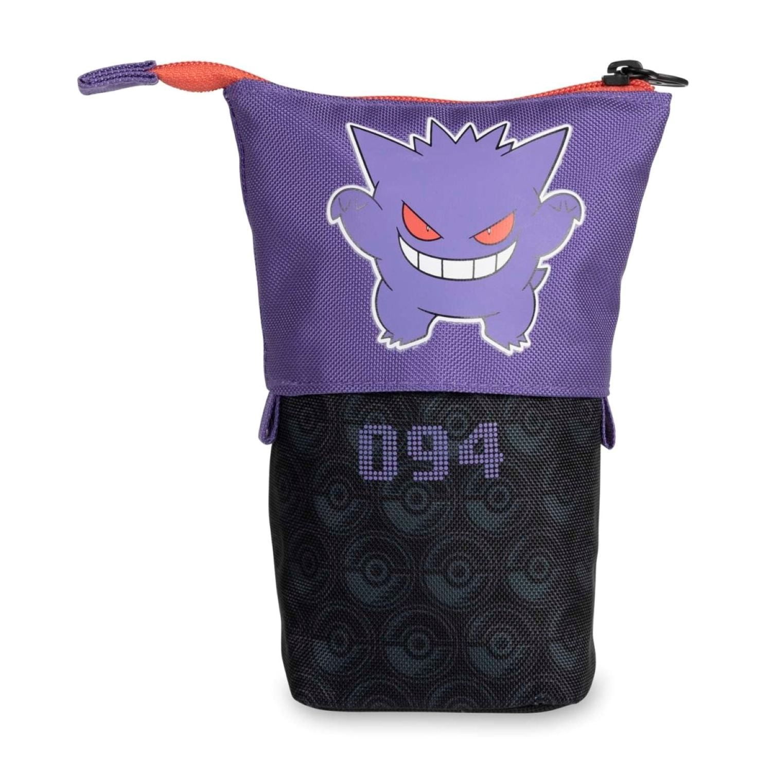 Pokémon Center Gengar Pencil Case – Official Licensed Zip Pouch with Expandable Base, Item Dimensions: 4.9 x 2.4 x 6.7 IN
