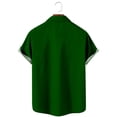 thumbnail image 5 of DPTALR Men's Lapel Pocket St. Patrick's Day Print Short Sleeve Shirt, 5 of 5