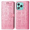 thumbnail image 2 of Funda Cartera FOXDOCK para Honor 400 Lite , Flip PU con Relieve de Gatos y Perros, Tarjetero y Soporte, 2 of 6