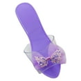 thumbnail image 3 of Dualoai Princess Dress up Shoes Decor Toy Slippers for Cosplay Themed Party Birthday light purple, 3 of 9