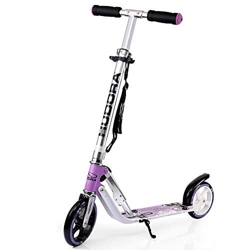 Adultos scooter Roller niños escuters Big Wheel plegable City Roller 100kg 
