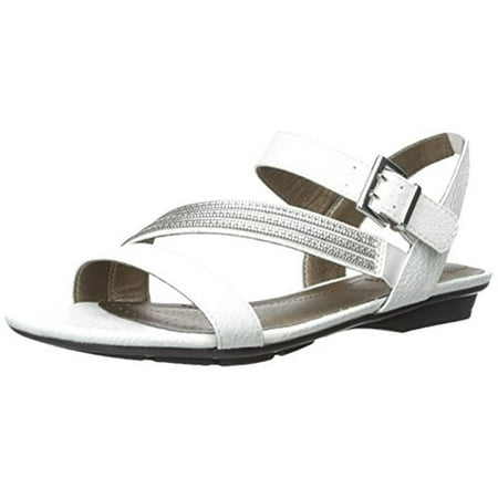 - LifeStride Womens Enchant Snake Print Slingbacks Flat Sandals