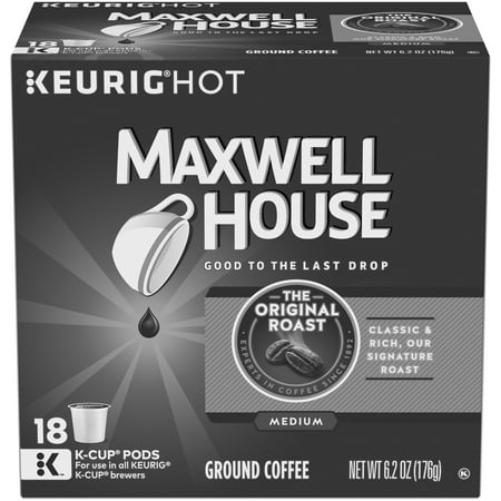 Maxwell House Original Roast Coffee K-Cup Pods 18 ct Box