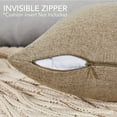 thumbnail image 2 of Deconovo Rectangle Throw Pillow Covers Cushion Covers Faux Linen Pillowcases for Sofa 12 x 20 inch Taupe Set of 2 No Pillow Insert, 2 of 5
