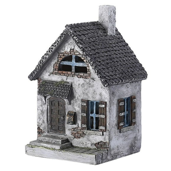 Resin Decoration Miniature Aquarium Ho Use Ti Ny Library Ti Ny Ho Use Garden Ho Use Shape De Cor Elegant De Cor Ti Ny Homes Small De Cor The Ho Use Outdoor Ornaments Grey Metal Bed Full Concrete