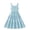 Sky Blue, variant on akafmk Teen Girls Cute Dresses Round Neck Button Down Flowy Tiesred Midi Sundress 7-15 Years