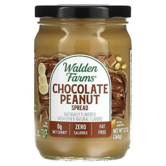 Walden Farms, Chocolate Peanut Spread, 12 oz Pack of 3
