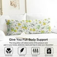 thumbnail image 3 of Lemon Print Body Pillow Cover - Soft & Breathable Fabric, Hidden Zipper, 20"x54", Cute Fruit & Floral Design - Perfect Gift for Lemon Lovers, Summer Decor, Side Sleepers & Pregnancy Support, 3 of 7