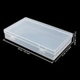 thumbnail image 2 of Rectangular Clear Plastic Storage Containers Box with Hinged Lid for Beads and Other Small Craft Items, 2 of 7
