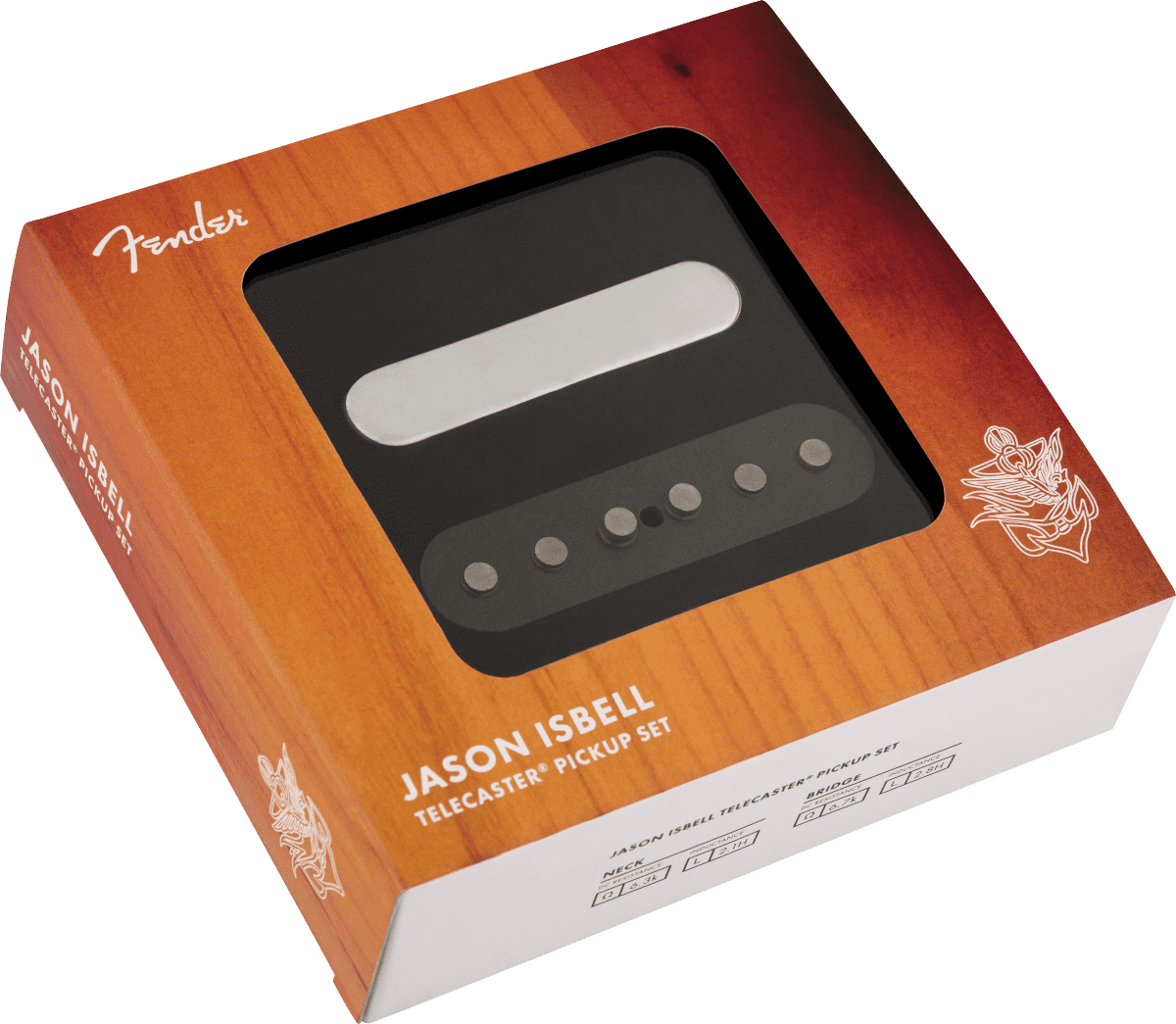 Fender Jason Isbell Signature Telecaster Pickup Set, Chrome