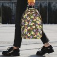 thumbnail image 2 of Disketp Ladybugs And Flowers On A Wooden Mochila Escolar de 15 Pulgadas, Mochila Ligera para Estudiantes, Viajes y Trabajo, Cómoda y Resistente para el Uso Diario, 2 of 6