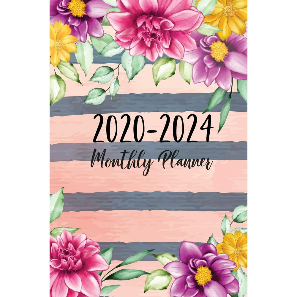 2020 2024 5 Year Monthly Calendar Planner 2020 2024 Monthly Planner