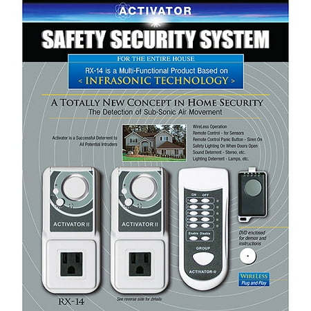 Safeguard Activator RX-14C Infrasonic Multiple Sensor Home Security System (Retail Packaging)