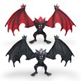 thumbnail image 1 of Figuras, 2 unidades, realista, murciélago, demonio, criatura mítica, PVC, en forma de T, 1 of 3