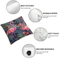 thumbnail image 4 of COMIO  Pillowcase Set of 2 Tropical Plants Pink Flamingos Throw Pillow Covers Shells for Couch Office Bedroom Home Decoration, 4 of 6