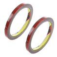 thumbnail image 1 of 2X Ruban Adhésif Permanent Double Face Super Adhésif pour Véhicule Voiture, Rouge 8MM x, 2 x Ruban Double Face, Rouge, 1 of 4