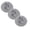 3 Heads, variant on 2 Pcs Stainless Steel Wool Brush Dish Scrubber Stainless Steel Sponges, Scrubbing Scouring Pad, Steel Wool Scrubber for Kitchens, Bathroom and More, 3.34", Silver