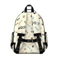 thumbnail image 3 of Dog Paw Print and Bones with Woof Cute School Backpack Bag for School with Padded Back and Adjustable Shoulder Straps 15.25"x11.5"x5.25", 3 of 5