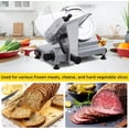 thumbnail image 4 of 210W Commercial 8 - Inch Semi - Automatic Electric Meat Slicer: Adjustable Thickness (0 - 0.47 Inch), Chromium - Plated Steel Blade, Stainless Steel Body for Kitchens, Restaurants, Supermarkets, 4 of 6