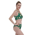 thumbnail image 6 of High Waisted Bikini Sets For Women, Cute Corgi Dog Funny Green Swimsuits Tummy Control, Two Pieces Bathing Suit, 6 of 8