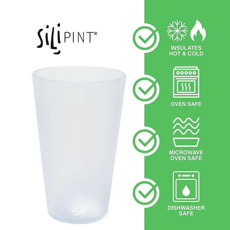 Custom Silipint 16 oz. Straight Up Silicone Pint Glass (Set of 24