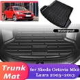 thumbnail image 2 of Car Trunk Mat For Skoda For Octavia Mk2 Laura 2005~2013 2006 Luggage Storage Waterproof Rug Cargo Pad Liner Cover Carpet Accessories, 2 of 4
