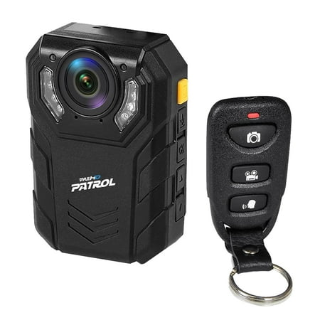 - Rugged & Water Resistant Ultra HD Body Camera, Compact & Security Surveillance Police Cam - Audio & Video Recording, Night Vision, Battery, 64GB Memory, Hi-Res 1296p