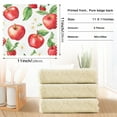 thumbnail image 6 of Yayeee 6 Pack Kitchen Dishcloths for Washing Dishes Soft Absorbent Microfiber Towels, White Apple Pattern, 6 of 9