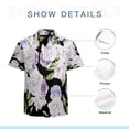 thumbnail image 7 of High Quality Hawaiian Shirts for Men Short Sleeve Aloha Beach Shirt Floral Summer Casual Button Down Shirts Blouses P8UR59, 7 of 7