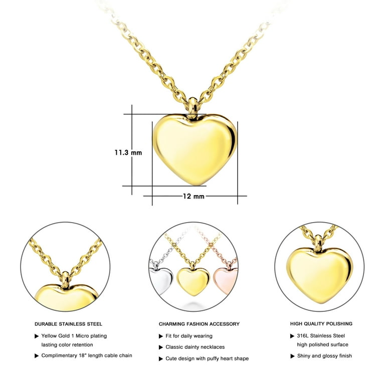 Collana con ciondolo con cornice per medaglione con foto a forma