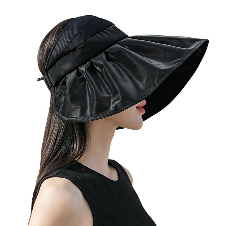 Visland Sun Visors Foldable Sun Hats for Women with UV Protection