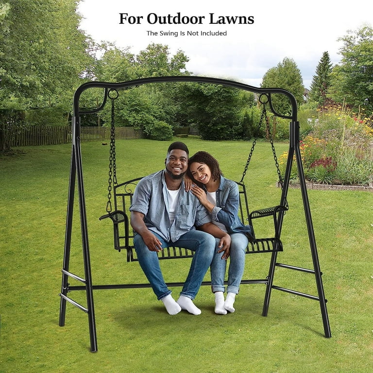 Metal porch top swing stand