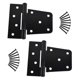 thumbnail image 1 of 2 x bisagras de puerta resistentes, bisagras de valla de persiana, 1 of 9